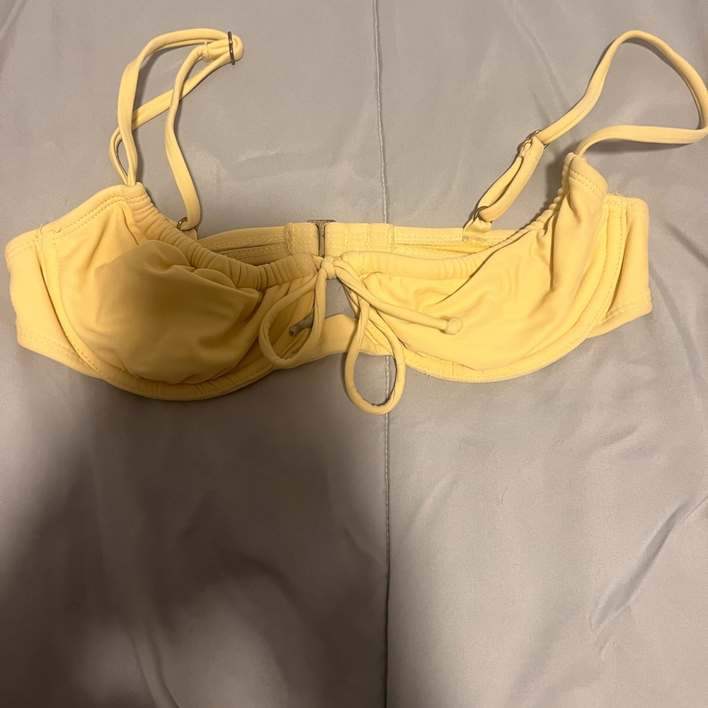 yellow bikini top